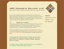 Tablet Screenshot of abcconcretedelivery.com